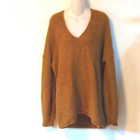Free People All Mine Alpaca Blend Sweater in Terracotta M - Picture 8 of 16